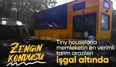 Edirne’deki tarım arazilerinde tiny house işgali